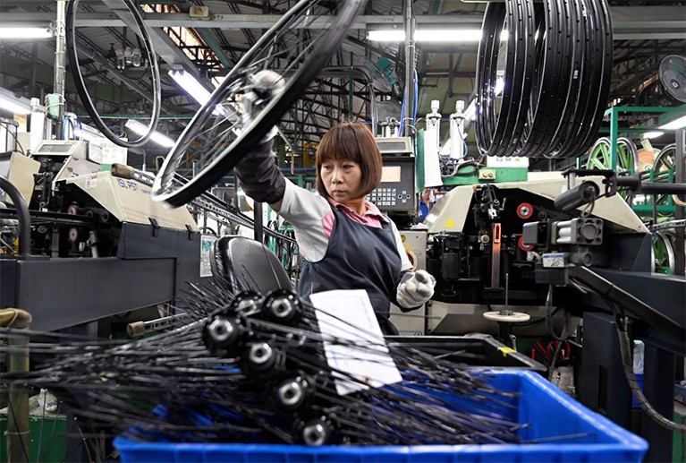 Photograph of bicycle manufacturer in Taichung, Taiwan