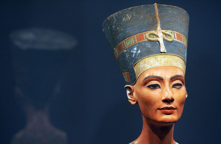 The bust of one of history's great beauties, Queen Nefertiti of Egypt