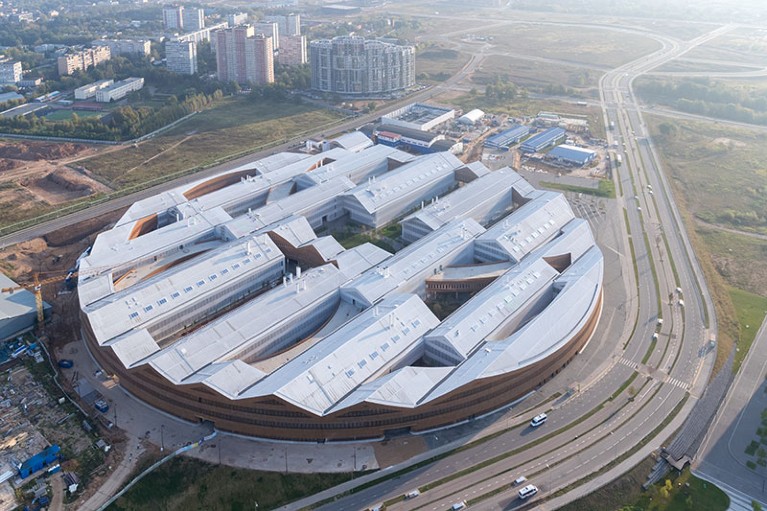 Aerial view of the Skolkovo Institute of Science and Technology