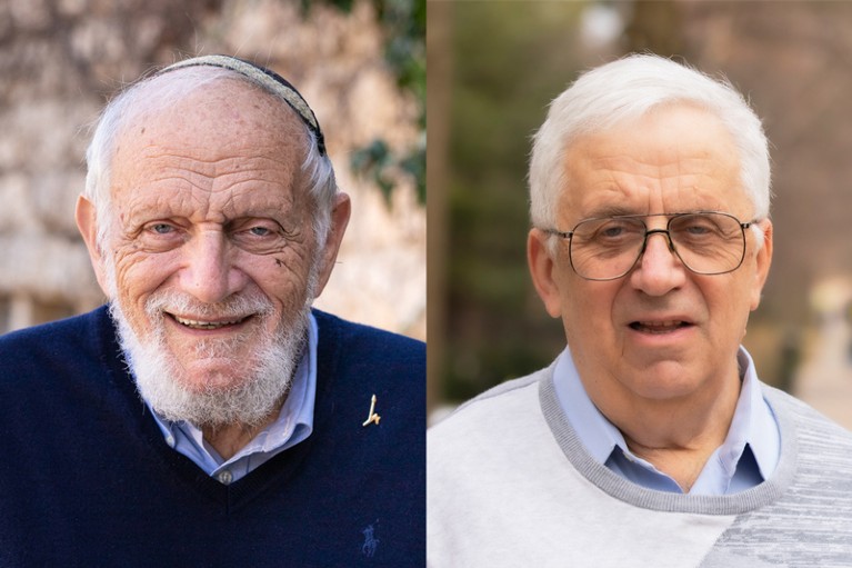 Composite of Hillel Furstenberg of Hebrew University and Gregory Margulis of Yale