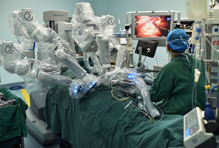 Photo of surgical robot