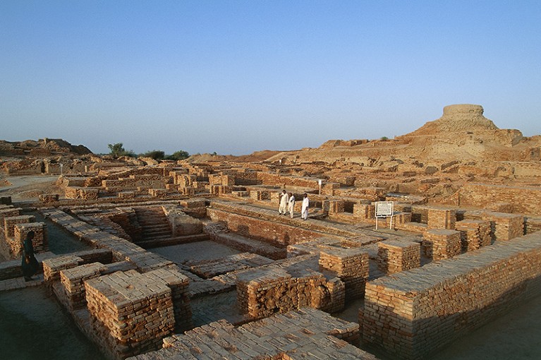 The Mohenjo-daro archaeological site in Sindh, Pakistan.