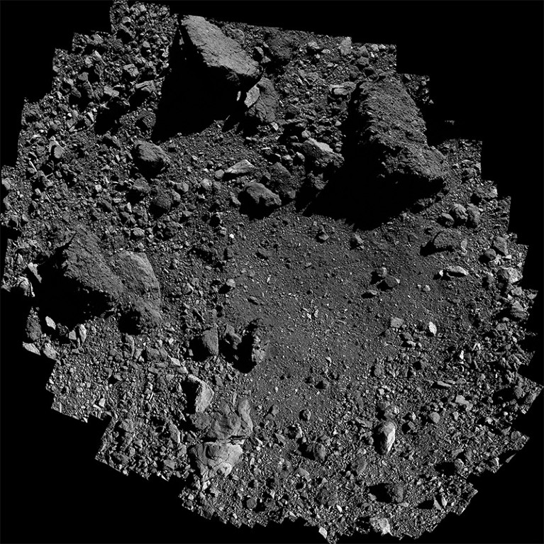 The sample site Nightingale on asteroid Bennu