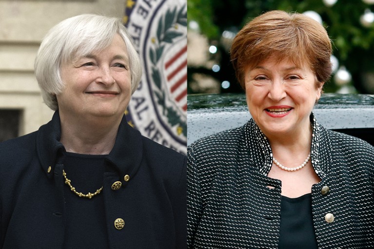 Janet Yellen and Kristalina Georgieva