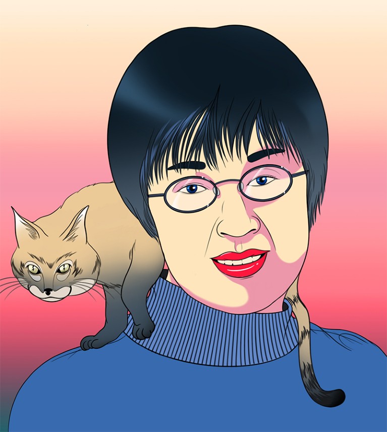 Illustrated portrait of Lu Zhi