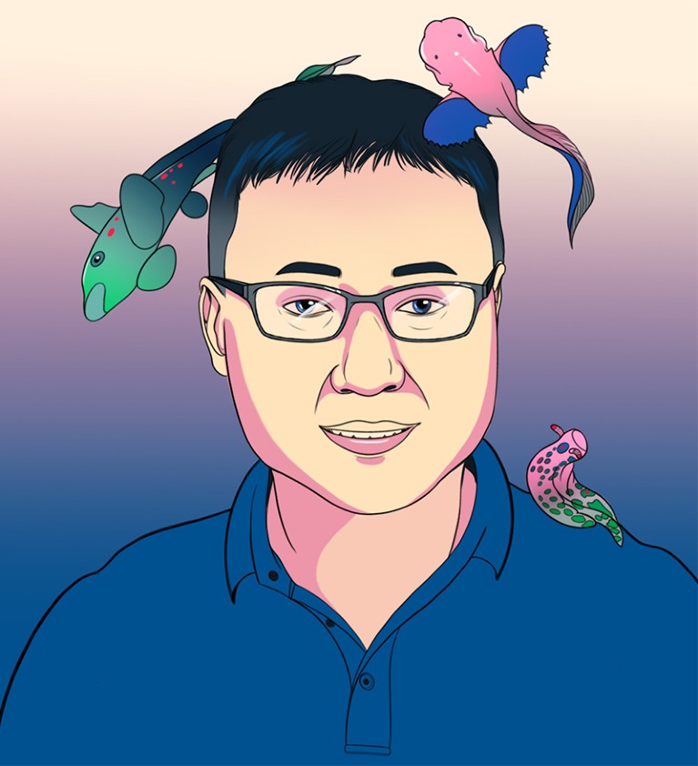 Illustrated portrait of Xikun Song