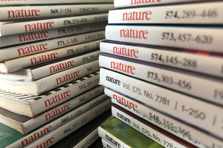 Stack of Nature journals