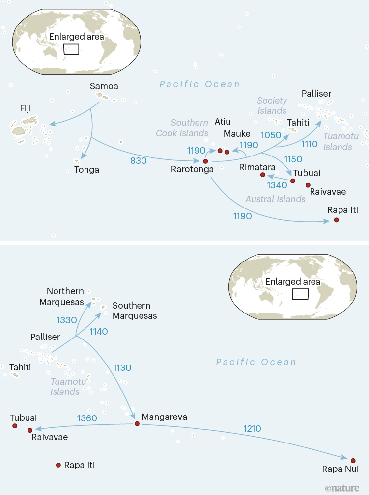 polynesian migration map