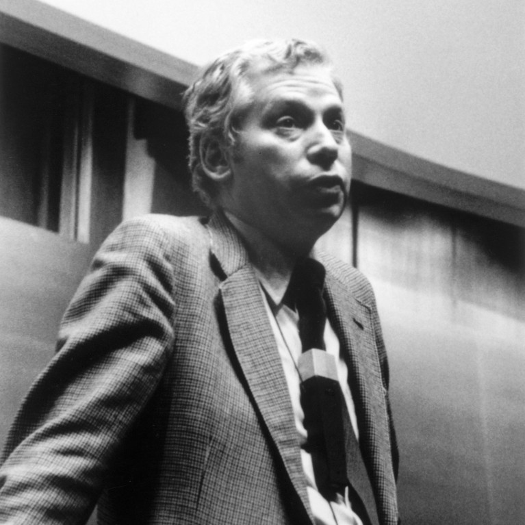 Steven Weinberg at CERN in 1979.