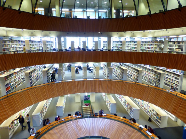 The library in Wageningen University and Research Centre