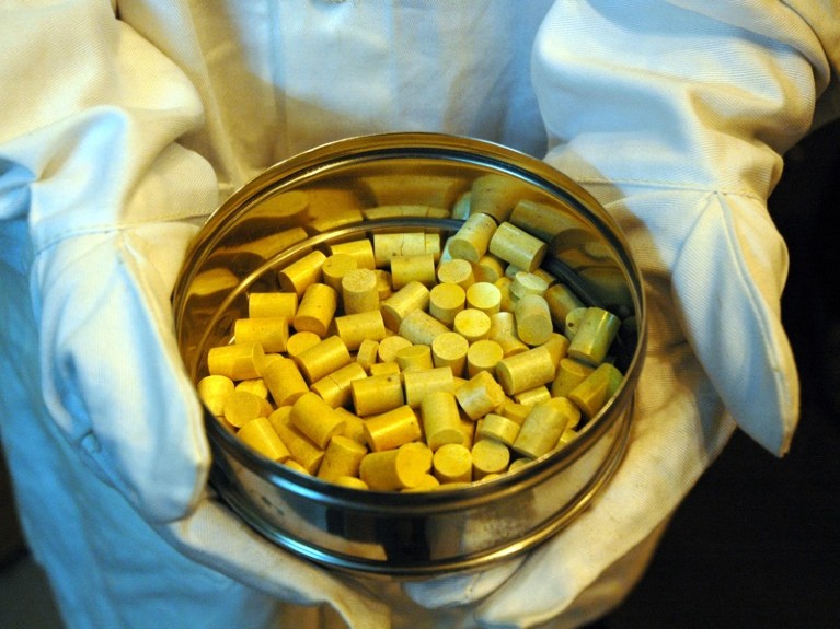 Thorium pellets, India.