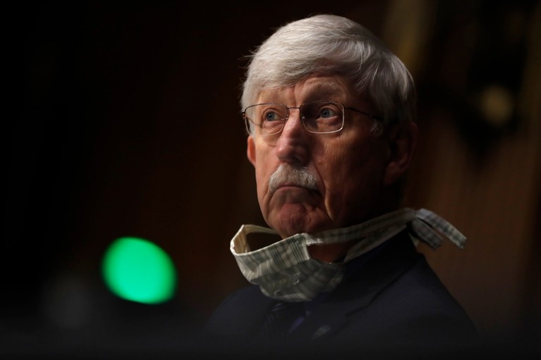 Close-up portrait of Francis Collins