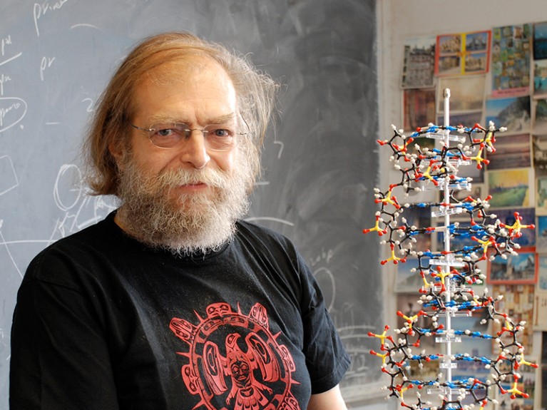NYU Chemist Ned Seeman, pioneer in founding the field of DNA nanotechnology.