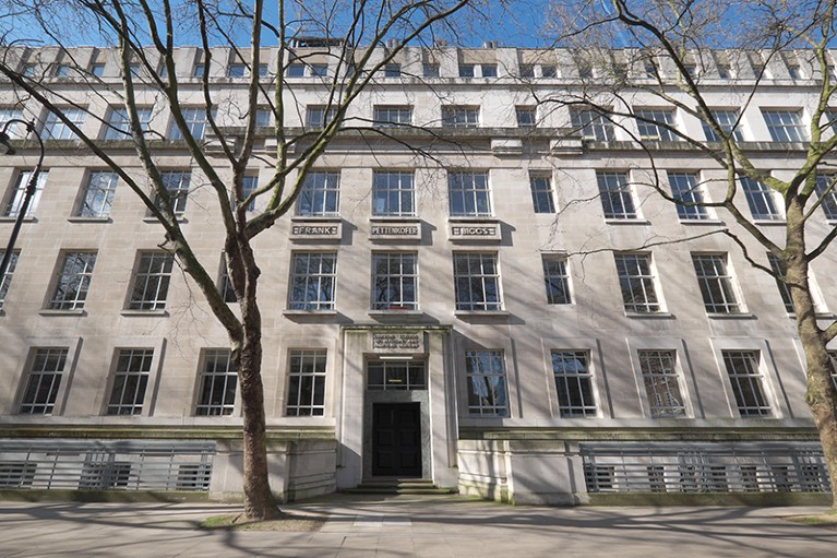 The London School of Hygiene & Tropical Medicine building in London, U.K.