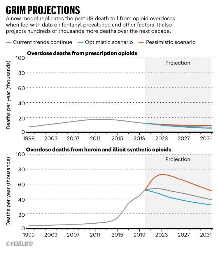 Megamodel predicts US opioid deaths will soon peak