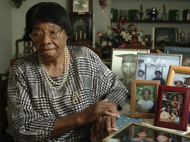 Addie Lee Anderson, age 87, in 2006 at her home in Fayetteville, North Carolina