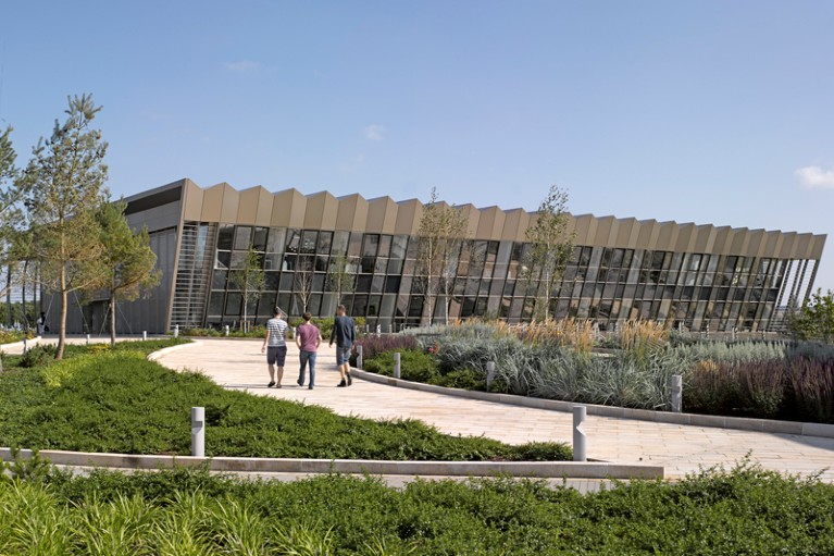 Exterior view of the European Bioinformatics Institute South Building