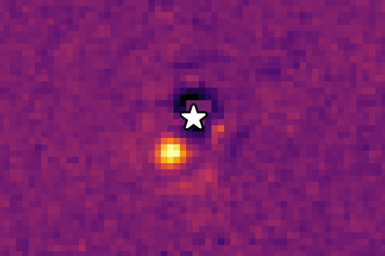 韦伯拍摄的行星HIP 65426 b的照片。