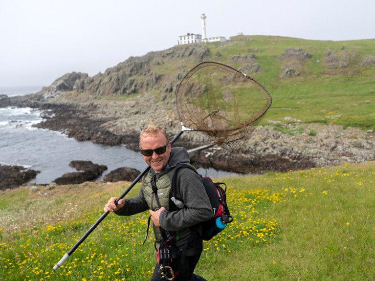 Kendrew Colhoun working a seabird biologist with MarPAMM (Marine Protected Area Management and Monitoring), Ireland.