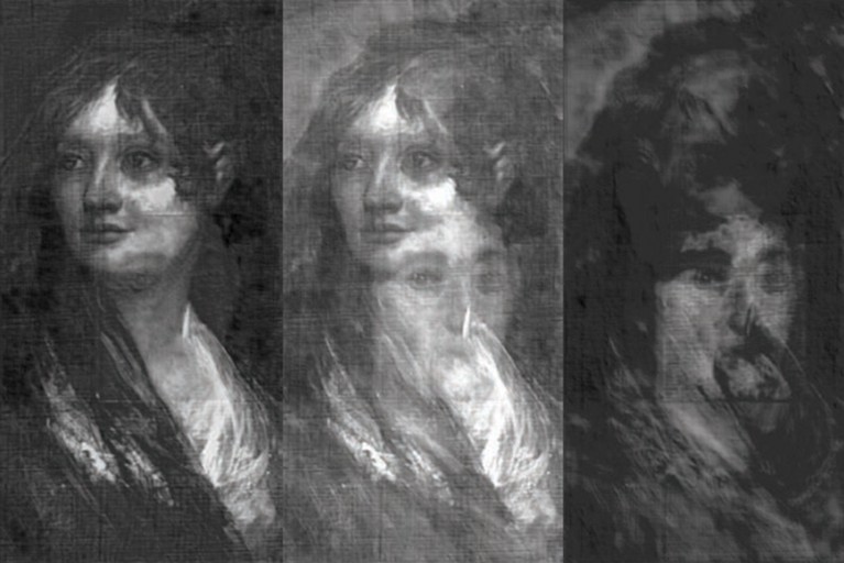 Triptych of portraits by Francisco de Goya