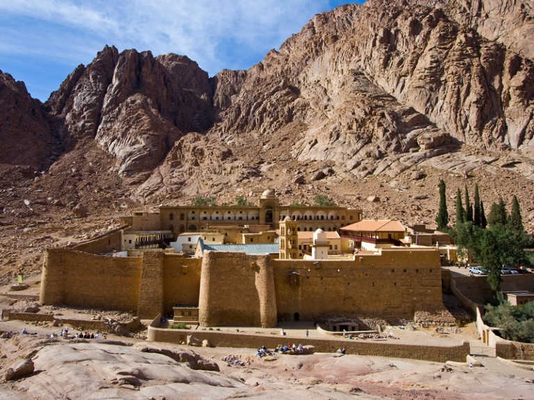 St Catherine Monastery on the Sinai Peninsula in Egypt.