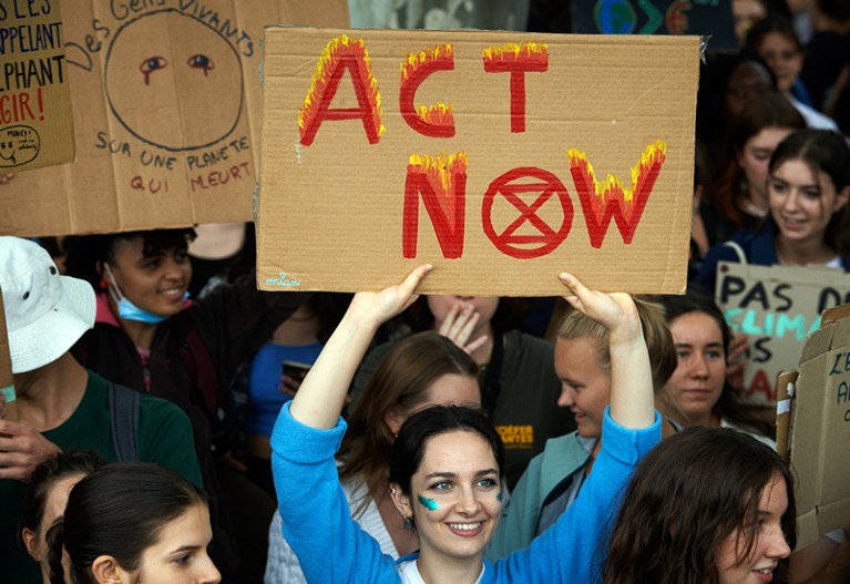 Youth For Climate Demonstrate In Toulouse.