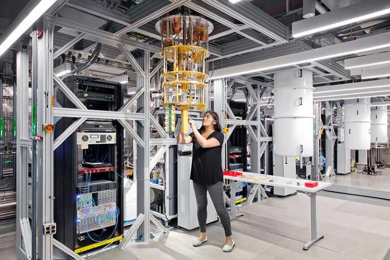 IBM Quantum scientist Dr. Maika Takita in the Thomas J Watson Research Center IBM Quantum Lab.