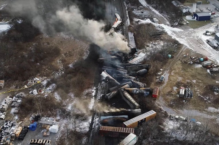 Ohio train derailment scientists scan for lingering toxics