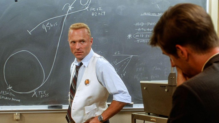 Ed Harris in a scene from the (C)Universal Pictures film: Apollo 13 (1995).