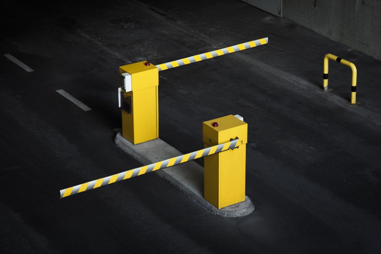 barriers in a car park