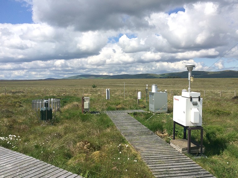 The technology of the Auchencorth Moss air quality monitoring station, Scotland.