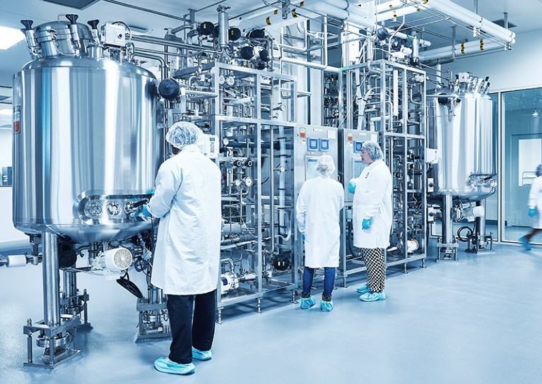 Three workers in GOOD Meat’s pilot plant.