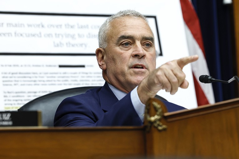Chairman Brad Wenstrup leads a hearing with the Select Subcommittee on the Coronavirus Pandemic, July 11 2023 in Washington, DC.
