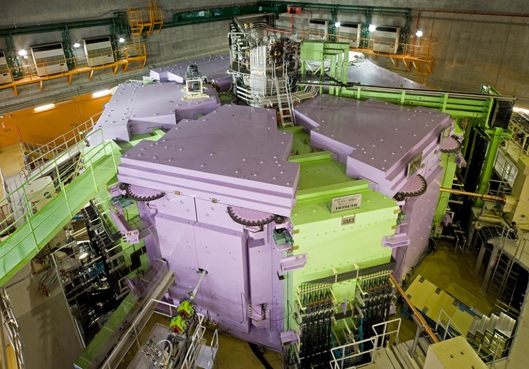 The superconducting toroidal cyclotron at the Radioisotope Beam Factory in Wako, Saitama, Japan.