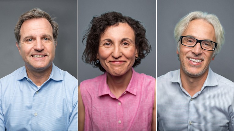 Left to Right: Negulescu, Hadida and Vangoor headshots.