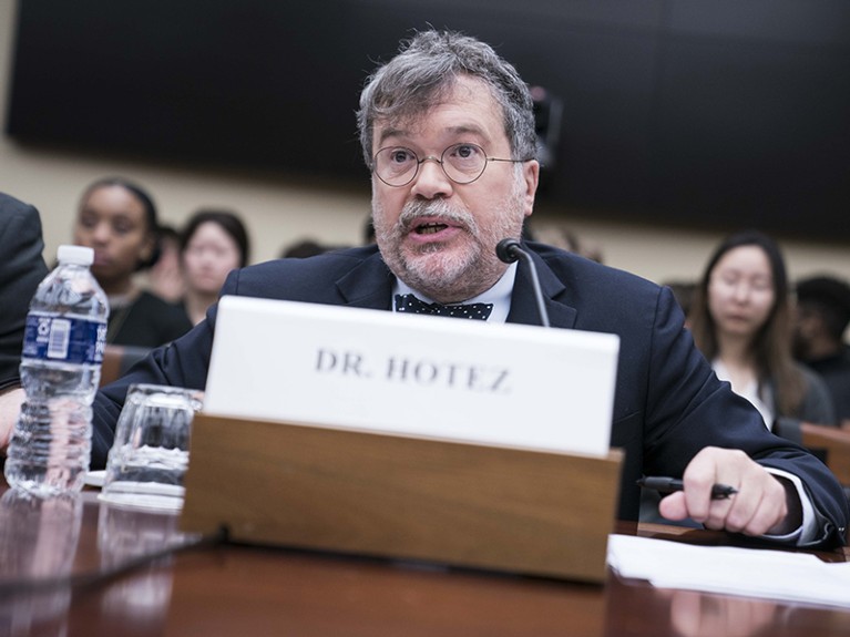 Peter Hotez speaks during a House Science, Space and Technology Committee hearing on Capitol Hill in Washington D.C.