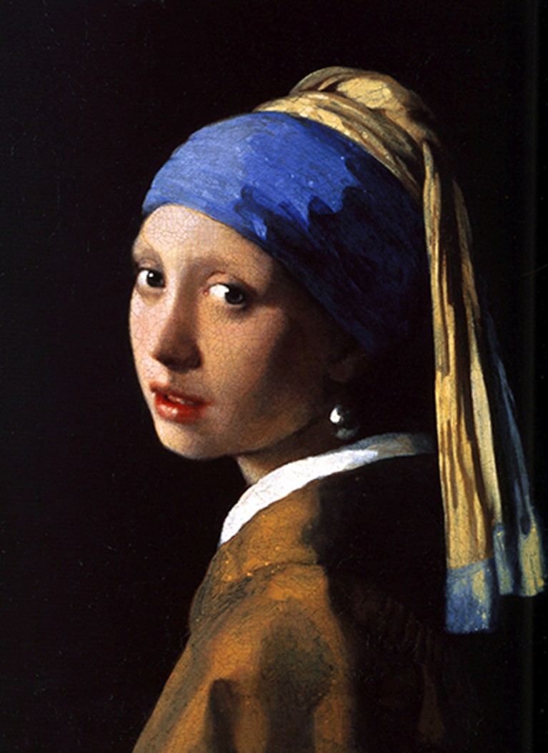 Girl with a Pearl Earring' (c. 1665) by Dutch painter Johannes Vermeer (1632-1675).