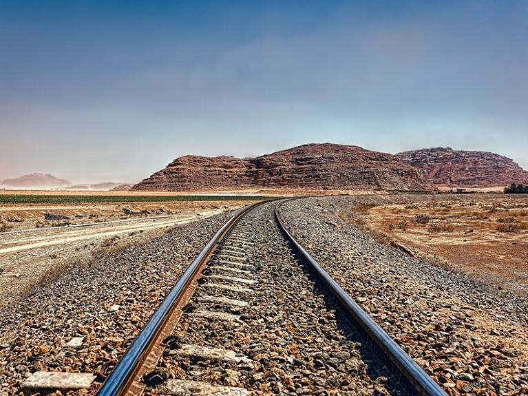 The Hejaz Railway Hicaz Demiryolu, a narrow gauge railway that ran from Damascus to Medina.