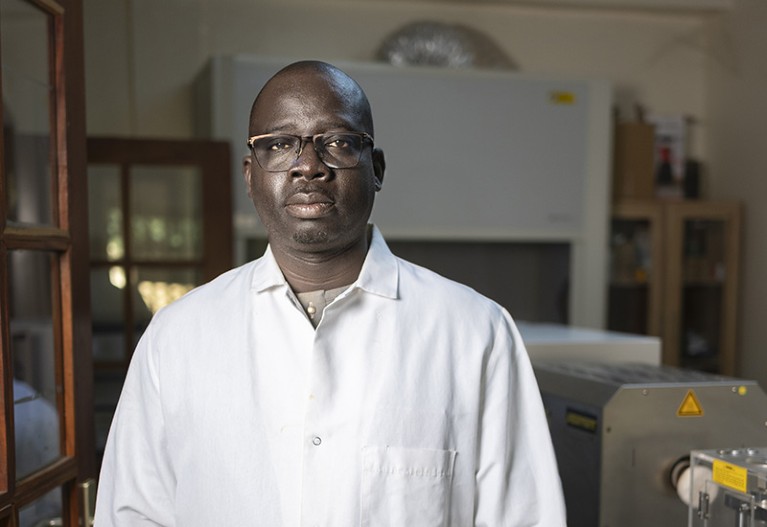 head and shoulders image of Balla Diop Ngom a nanomaterials physicist at Cheikh Anta Diop University, Dakar, Senegal