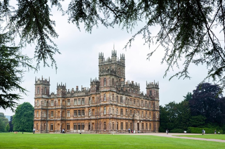 A general view of Highclere Castle