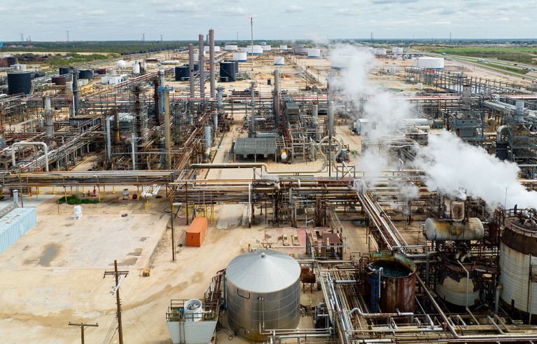 An oil refinery in Texas
