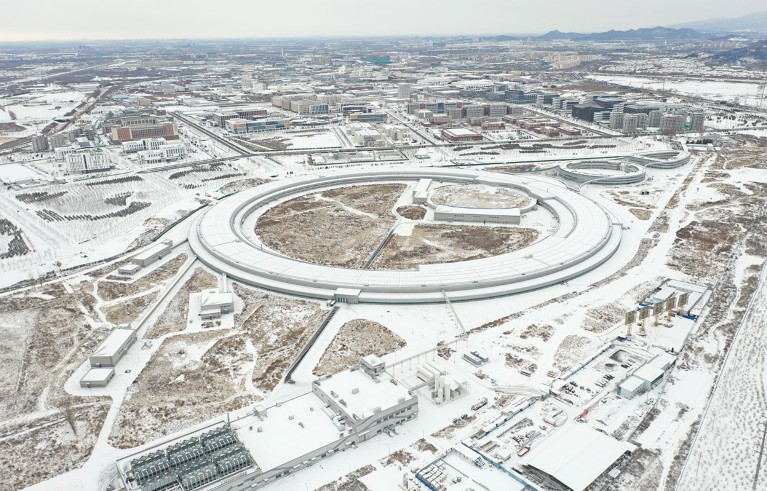 An aerial shot of the HEPS project site in December 2023.