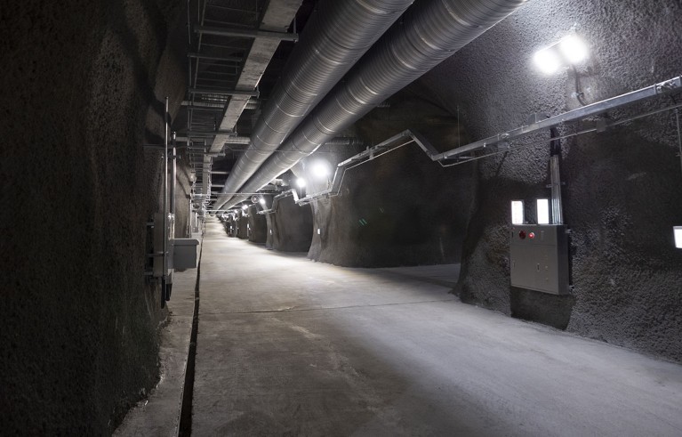 An underground tunnel to the Yemilab.