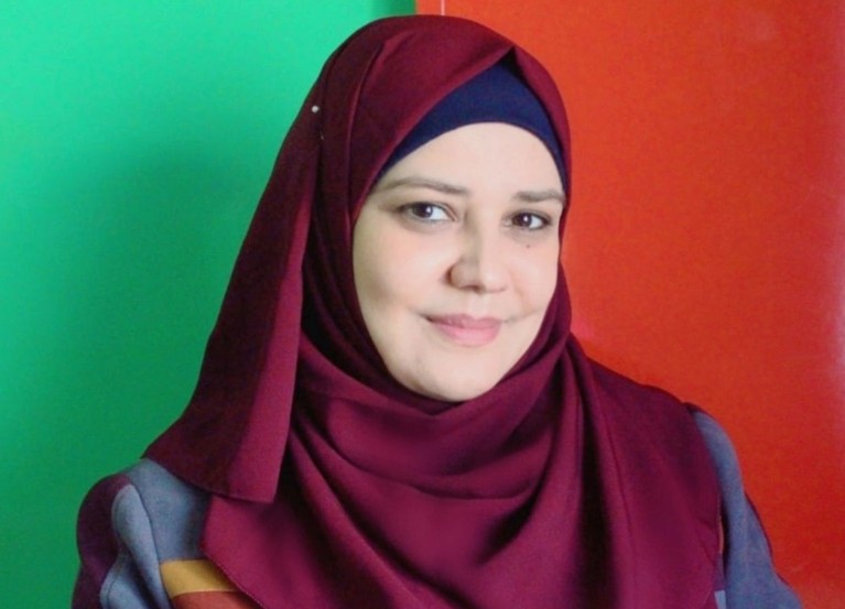 Portrait of Aya El Mashharawi.