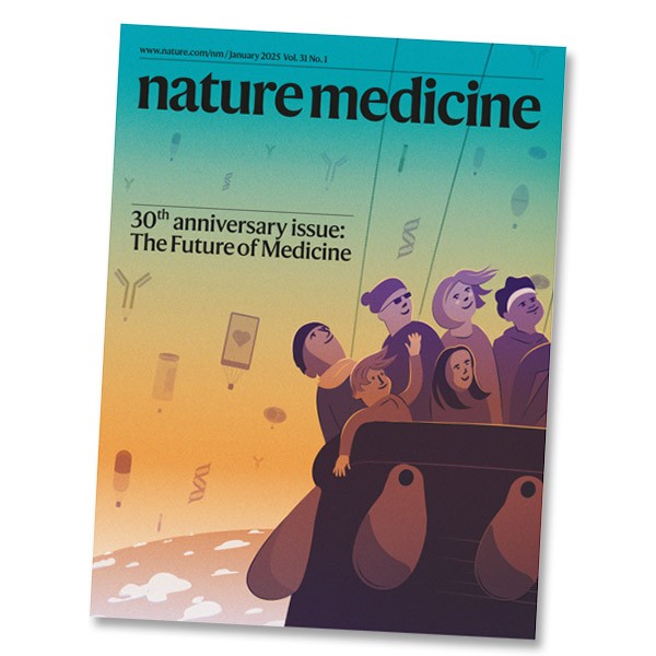 Cover of the 30th anniversary issue of Nature Medicine.