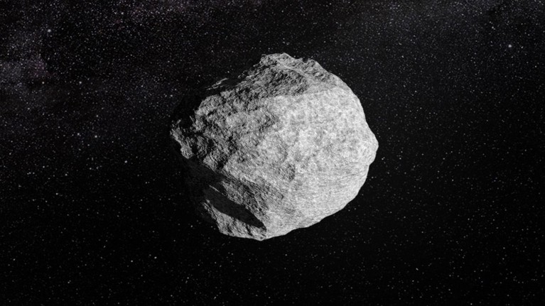 Artist's impression of an asteroid.