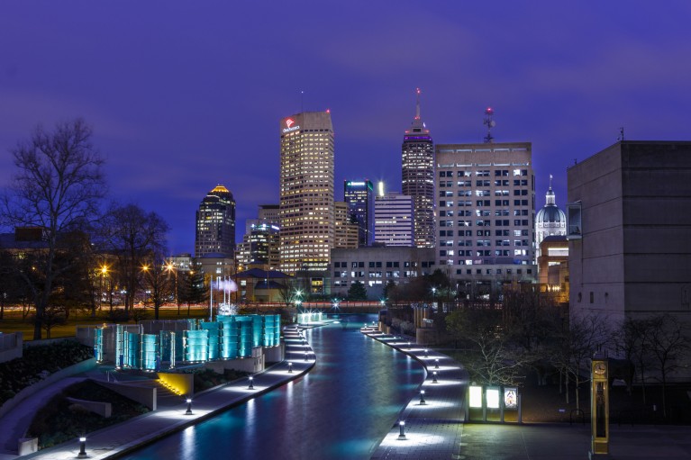 Indianapolis by night