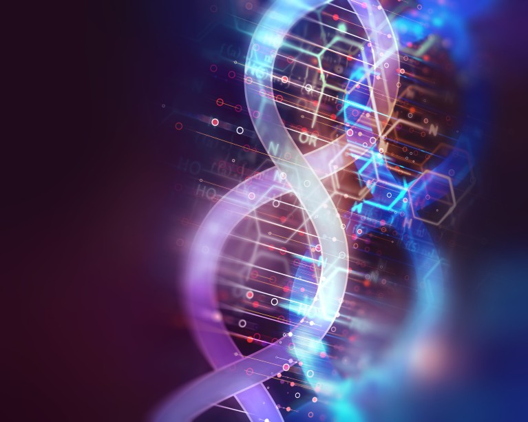 Illuminated DNA strand