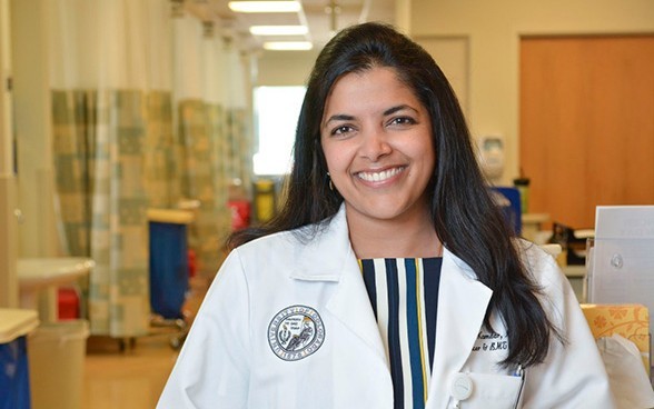 Manali Kamdar's research targets the hardest-to-treat refractory lymphomas, focusing on unmet needs in the field.