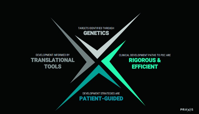 The four pillars of Praxis' research and development